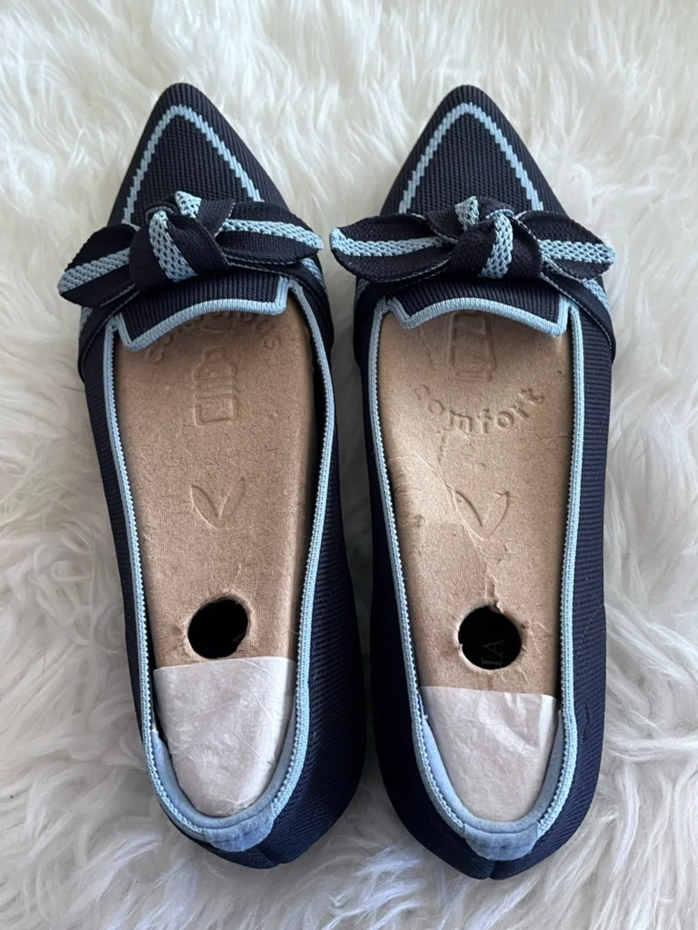 VIVAIA Michelle 2.0 Pointed-Toe Bow Slip on Loafers size 40 - Picture 11 of 12